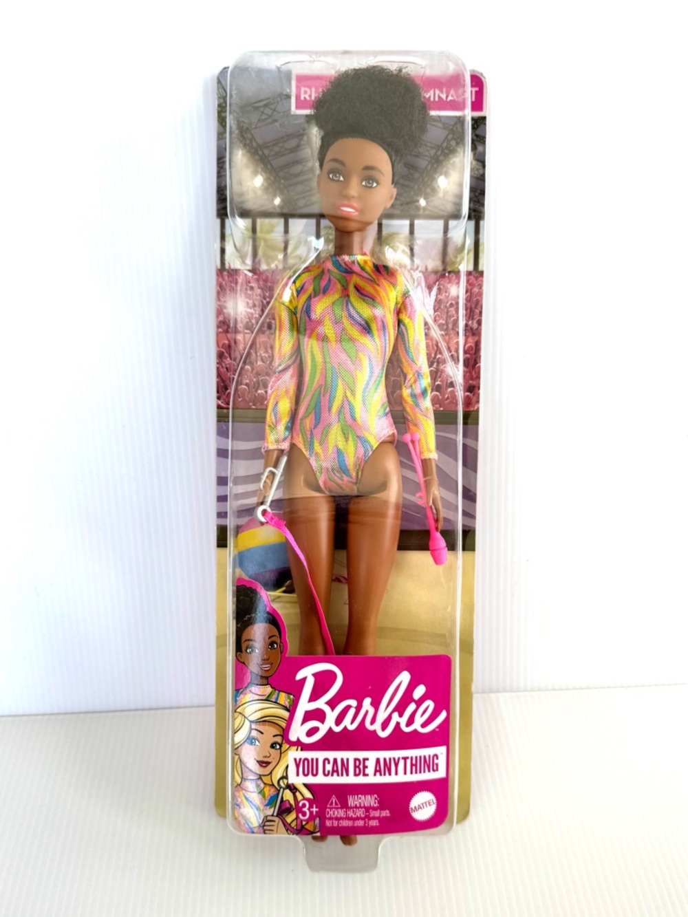 🩷NIB. Barbie You Can Be Anything Gymnastics doll with black hair